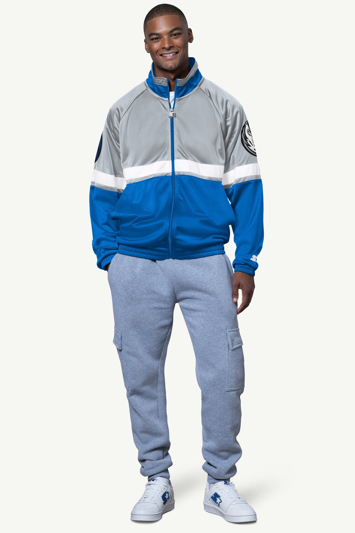 MENS DALLAS MAVERICKS VETERAN TRACK JACKET | Starter