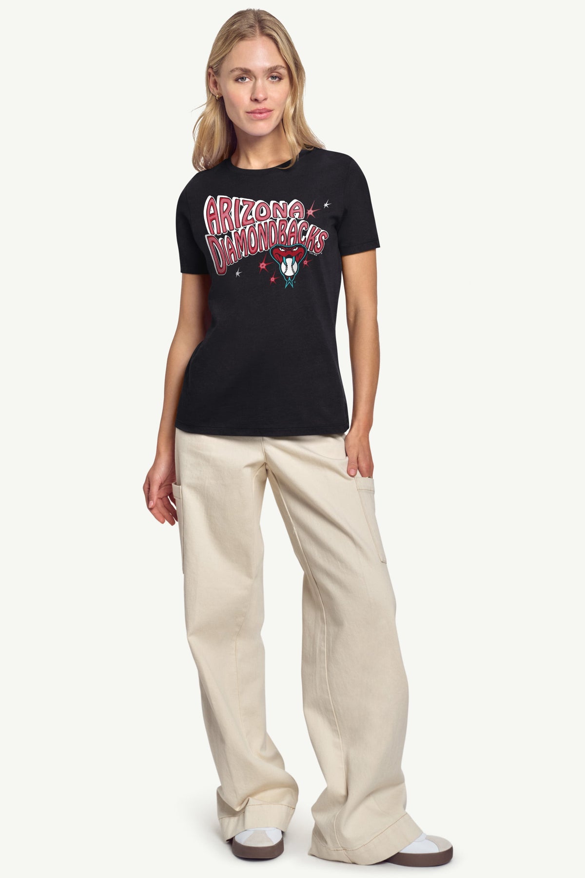 WOMENS ARIZONA DIAMONDBACKS FIREWORKS T SHIRT - Black