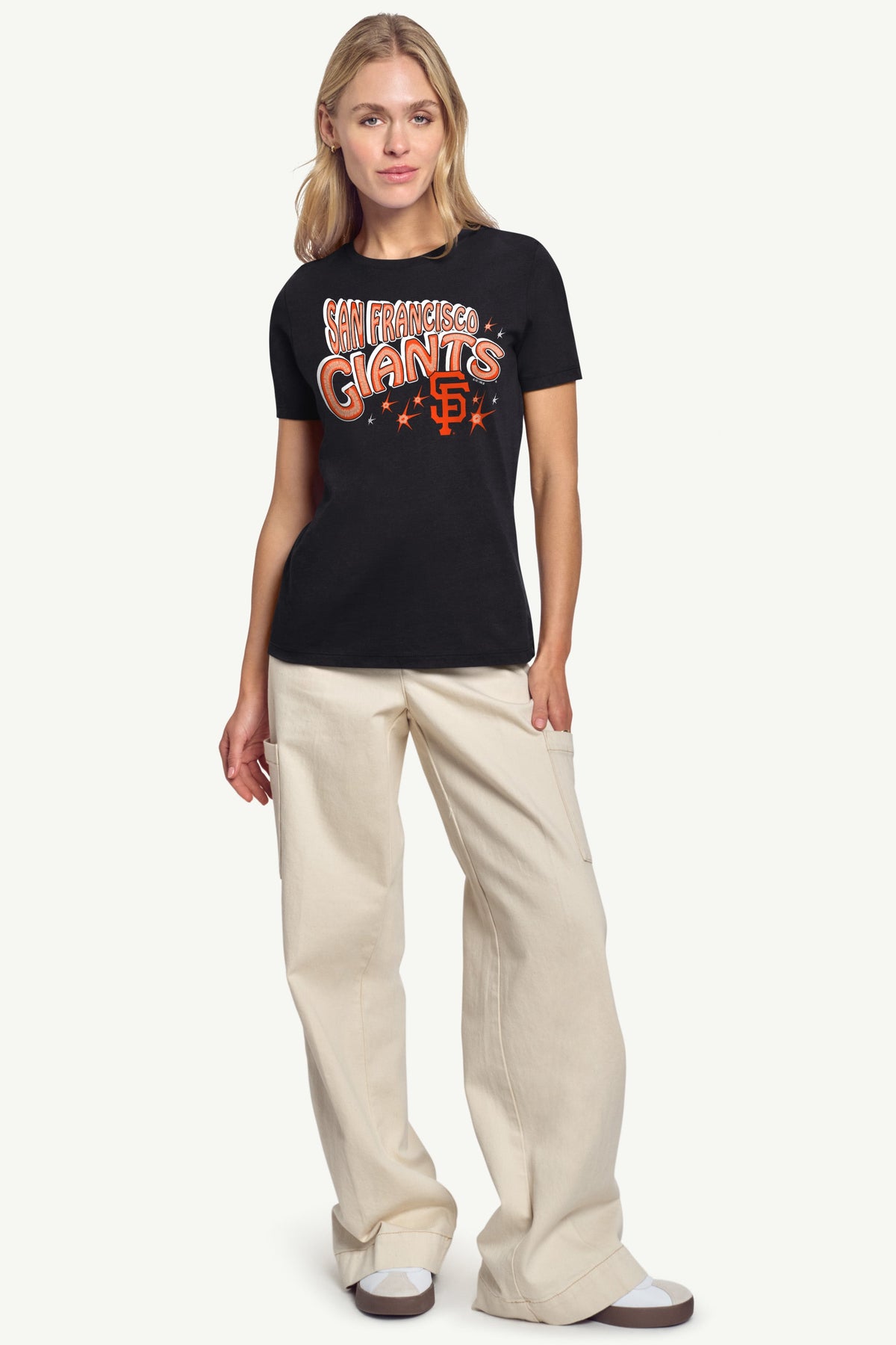 WOMENS SAN FRANCISCO GIANTS FIREWORKS T SHIRT - Black