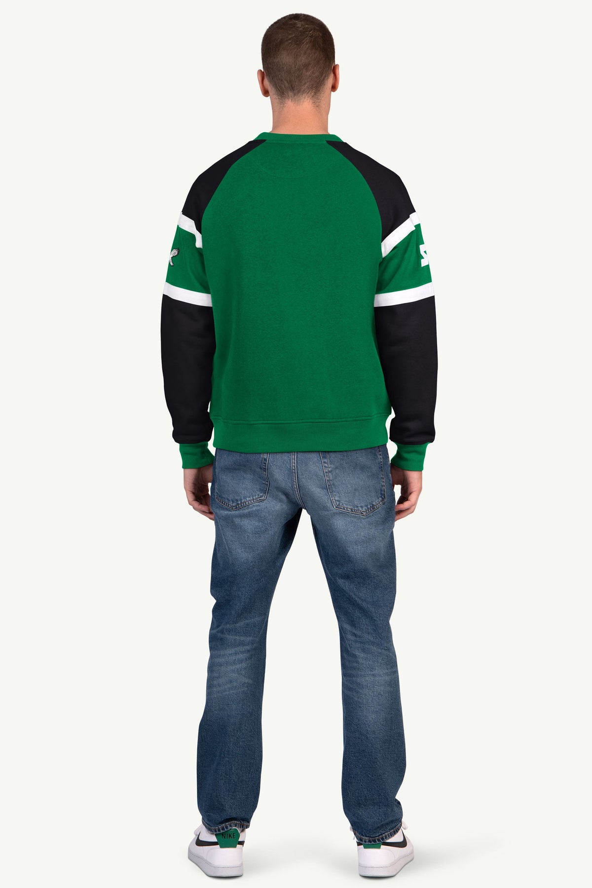 MENS PHILADELPHIA EAGLES DIME BACK COLORBLOCK CREWNECK - Starter