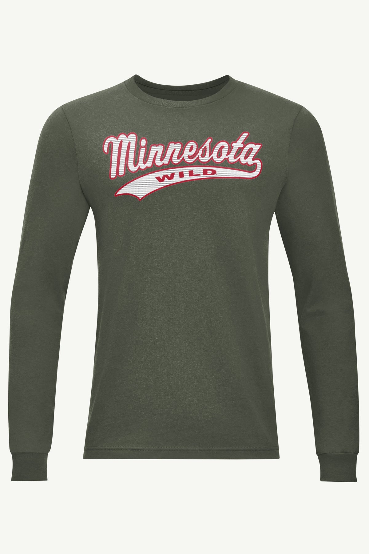 MENS MINNESOTA WILD TAILSWEEP LONG SLEEVE T SHIRT - Green