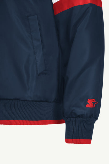 MENS ATLANTA BRAVES SATIN VARSITY JACKET  | Starter