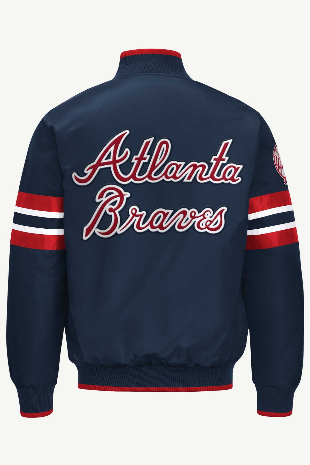 MENS ATLANTA BRAVES RETRO LONG SLEEVE T SHIRT White | Starter