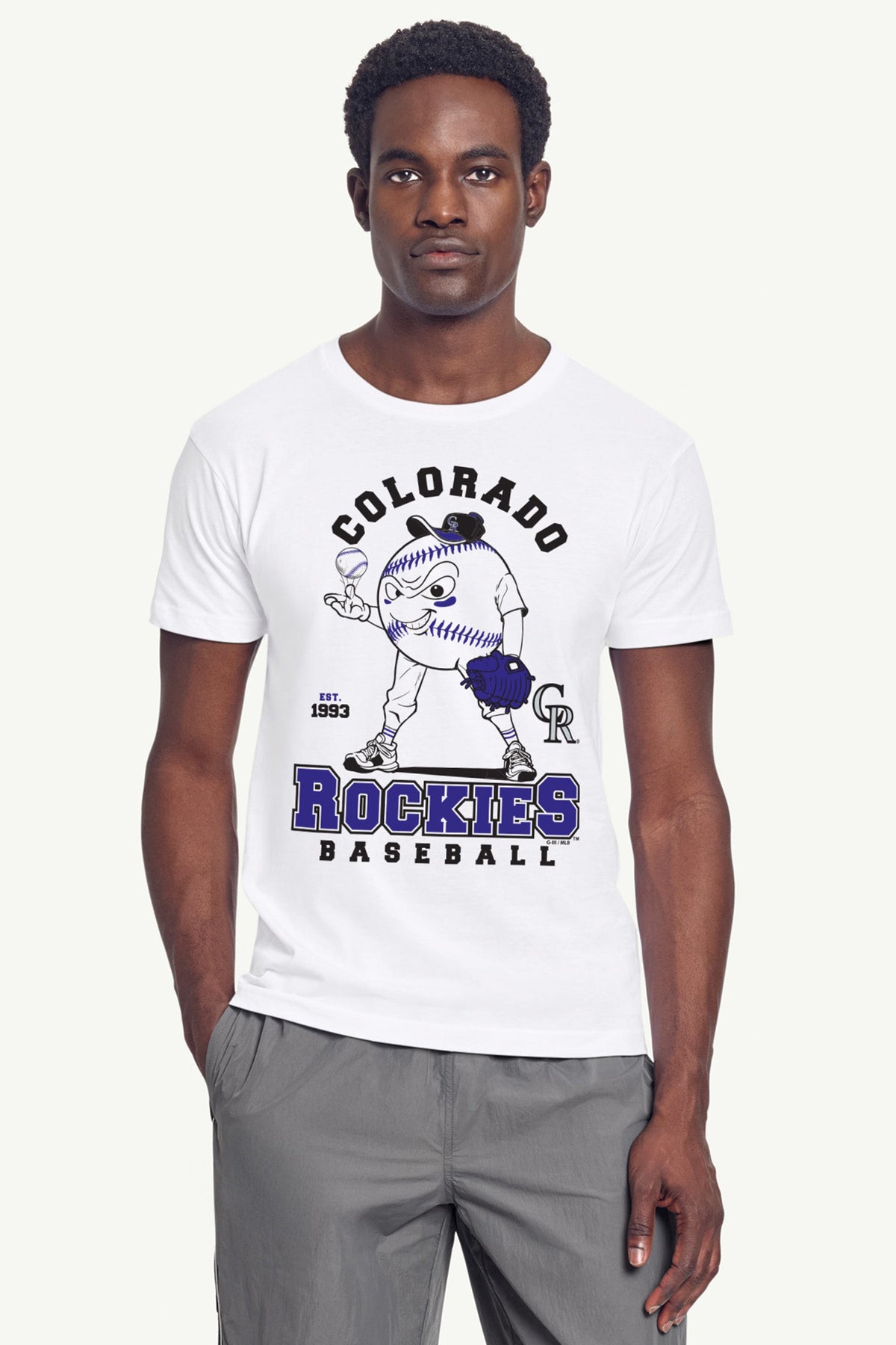 MENS COLORADO ROCKIES GRAPHIC SWEATSHIRT Black | Starter