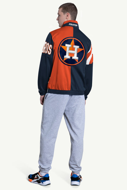 MENS HOUSTON ASTROS HERITAGE TRACK JACKET Multi | Starter