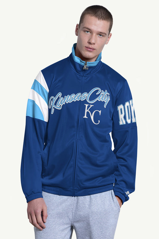 MENS KANSAS CITY ROYALS RETRO LONG SLEEVE T SHIRT Royal | Starter