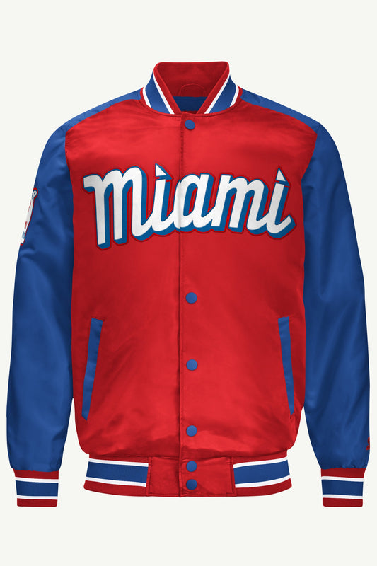 MENS MIAMI MARLINS CENTER SQUEEZE SWEATSHIRT Black | Starter