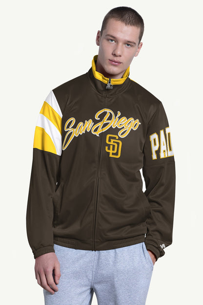 MENS SAN DIEGO PADRES DISTRESSED COOPERSTOWN DIAMOND SHORT SLEEVE T SHIRT Vintage White | Starter