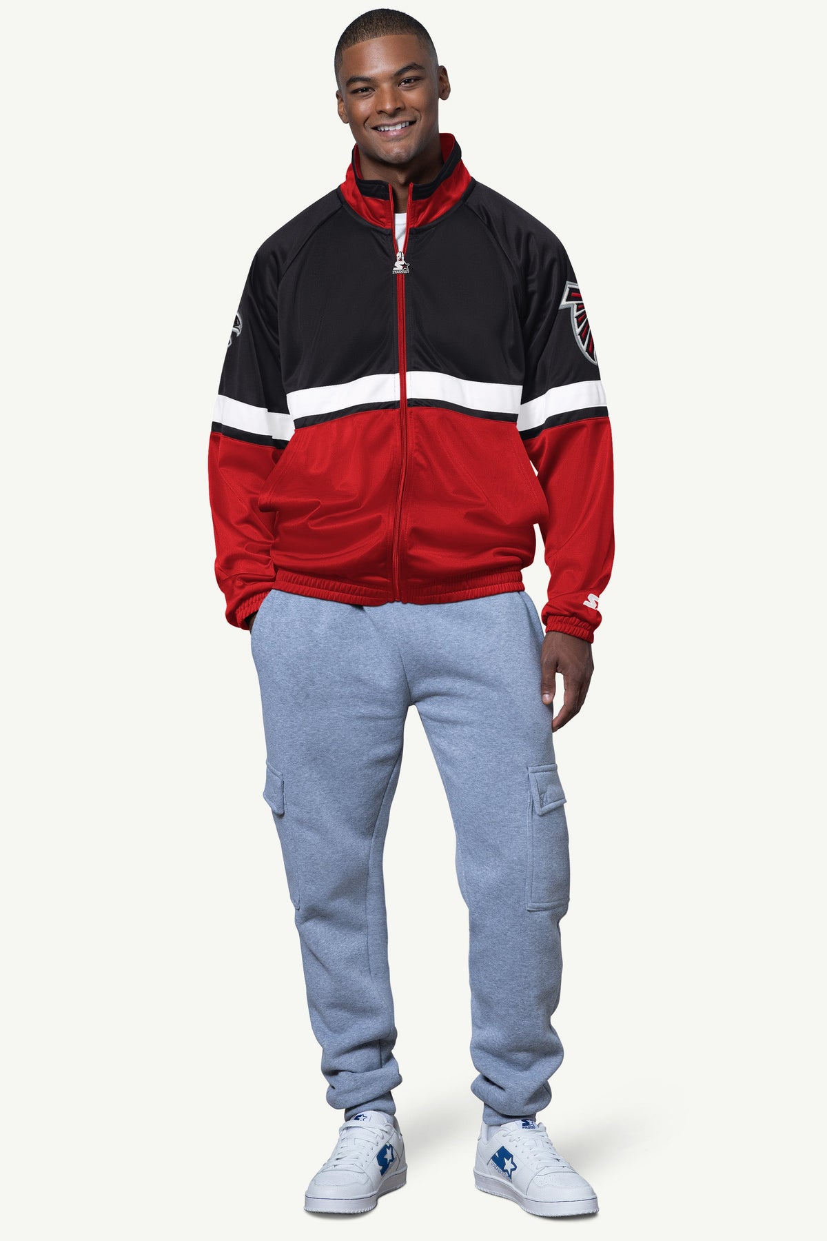 MENS ATLANTA FALCONS 80's INSPIRED HOODIE Black | Starter