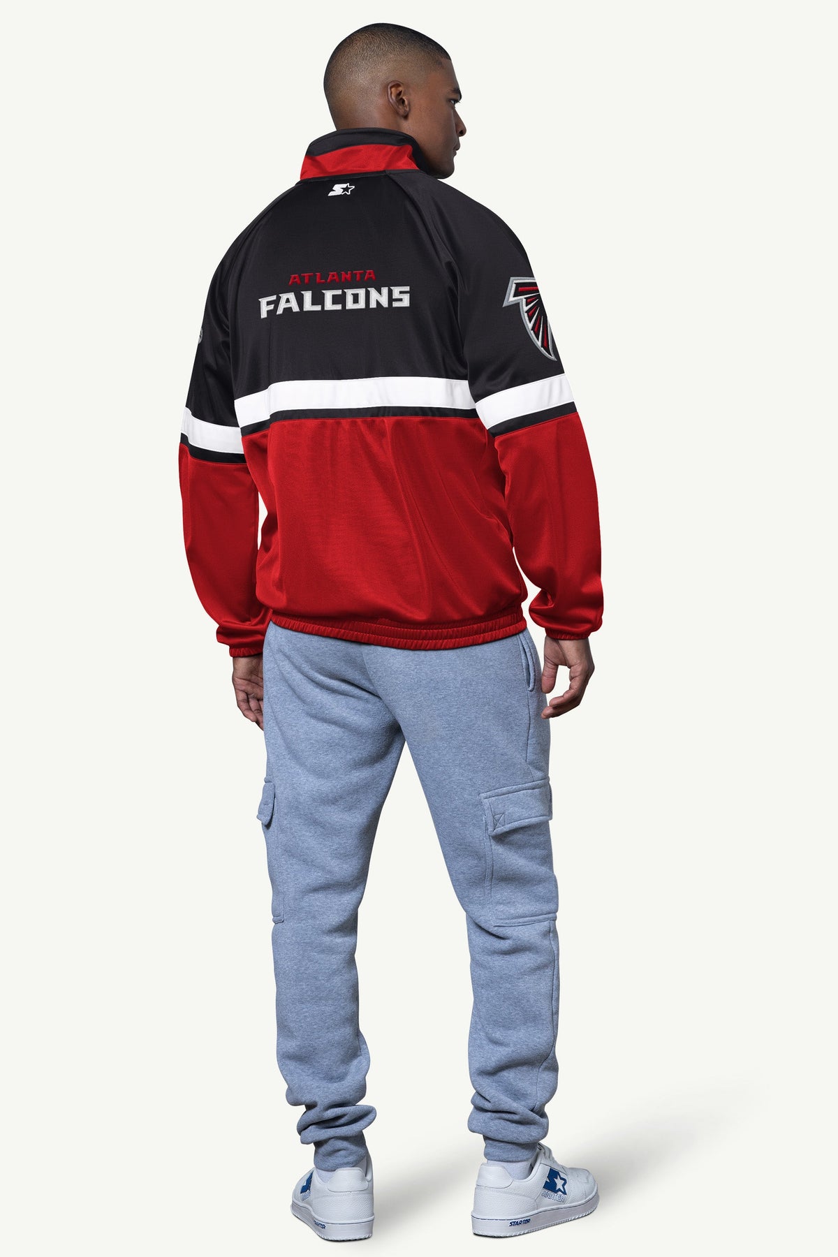 MENS ATLANTA FALCONS HALF BALL SWEATSHIRT Black | Starter