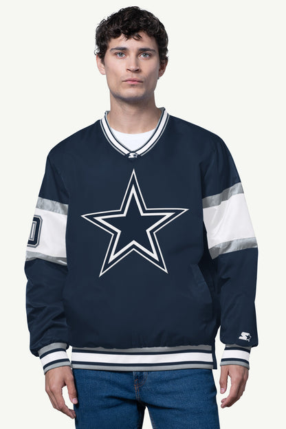 MENS DALLAS COWBOYS INTERCEPTION COLORBLOCK HOODIE  | Starter