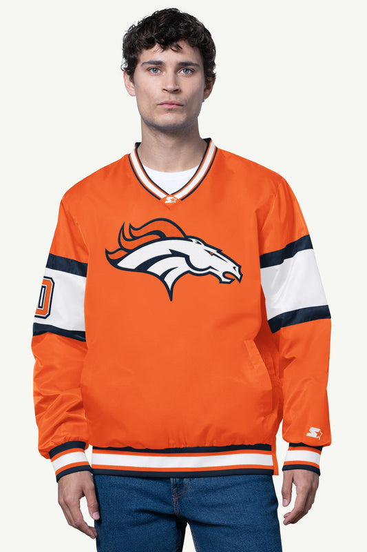 MENS DENVER BRONCOS RETRO LONG SLEEVE T SHIRT Royal | Starter