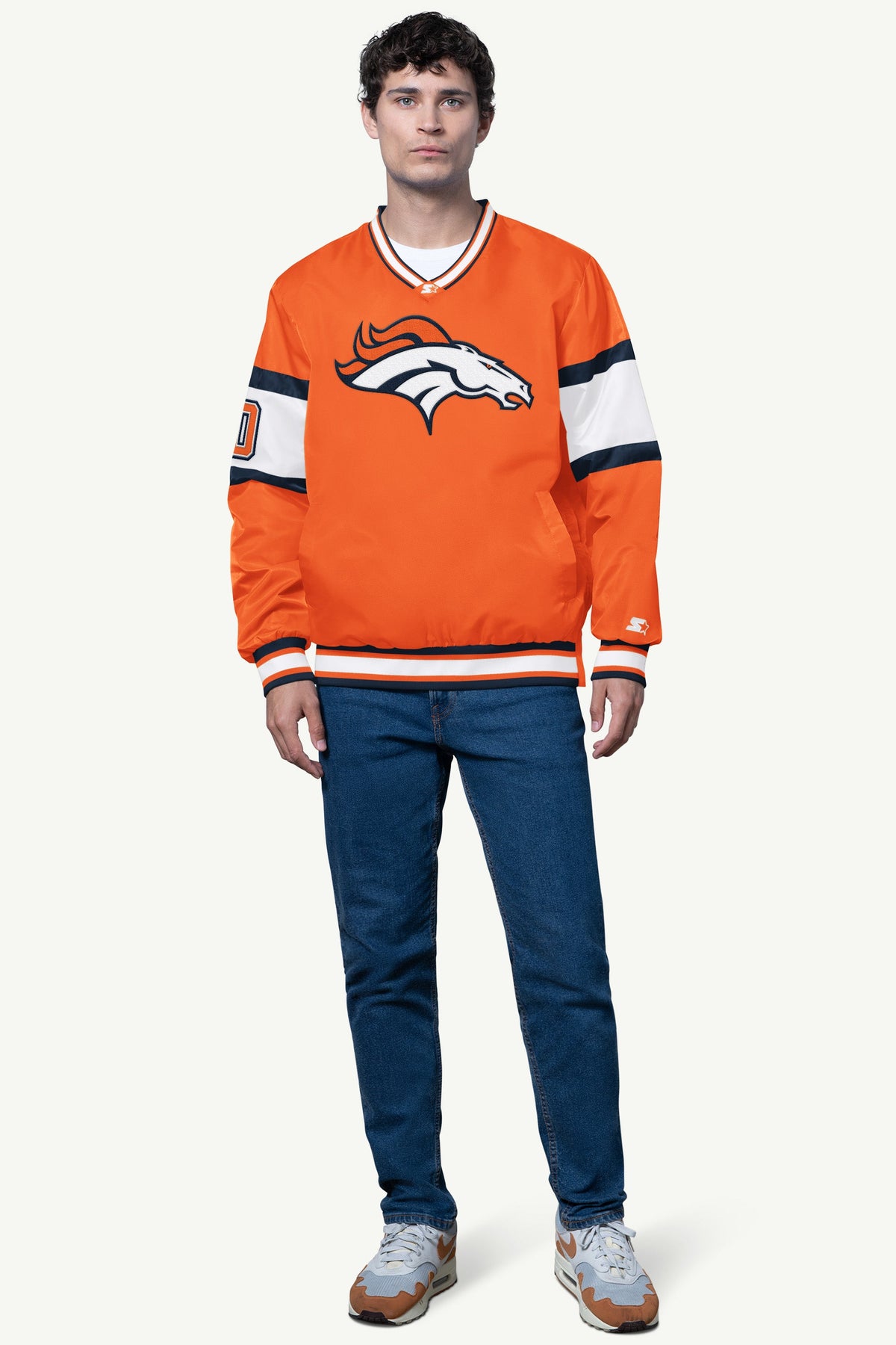 MENS DENVER BRONCOS RETRO T SHIRT Heather Grey | Starter