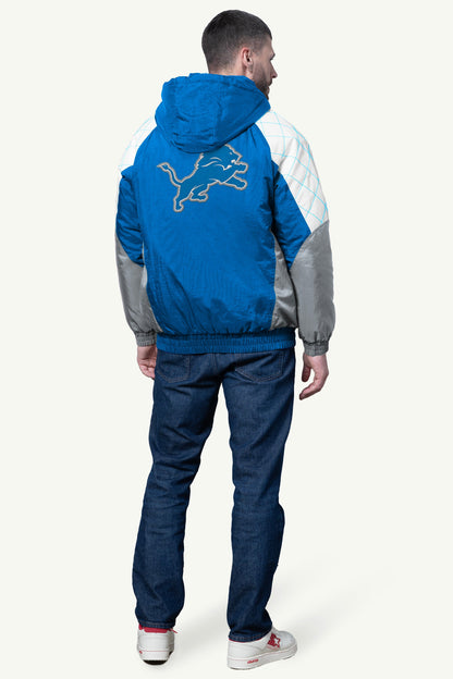 MENS DETROIT LIONS INDUCTEE SATIN VARSITY JACKET Multi | Starter