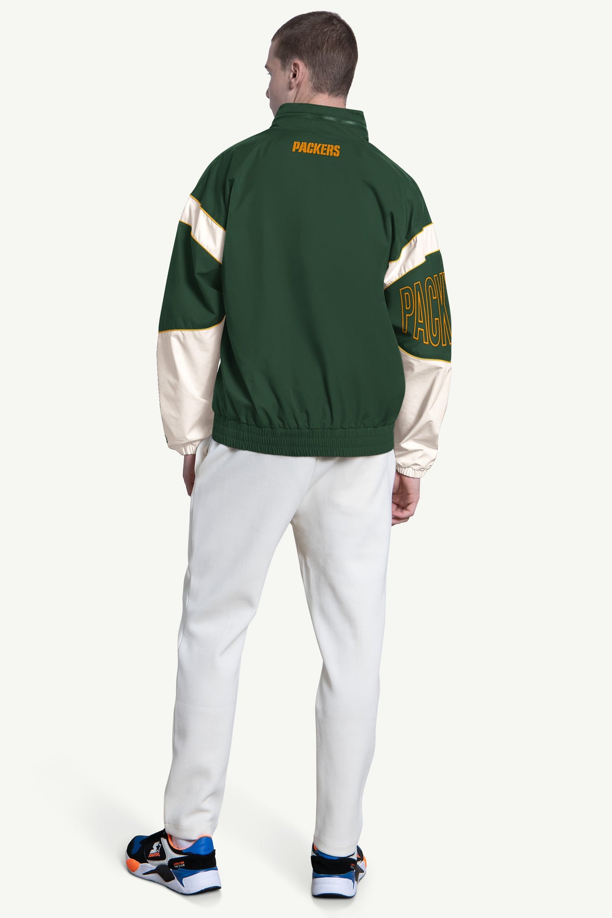 MENS GREEN BAY PACKERS SIGNAL COLLAR PULLOVER  | Starter