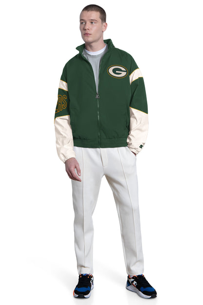 MENS GREEN BAY PACKERS SIGNAL COLLAR PULLOVER  | Starter