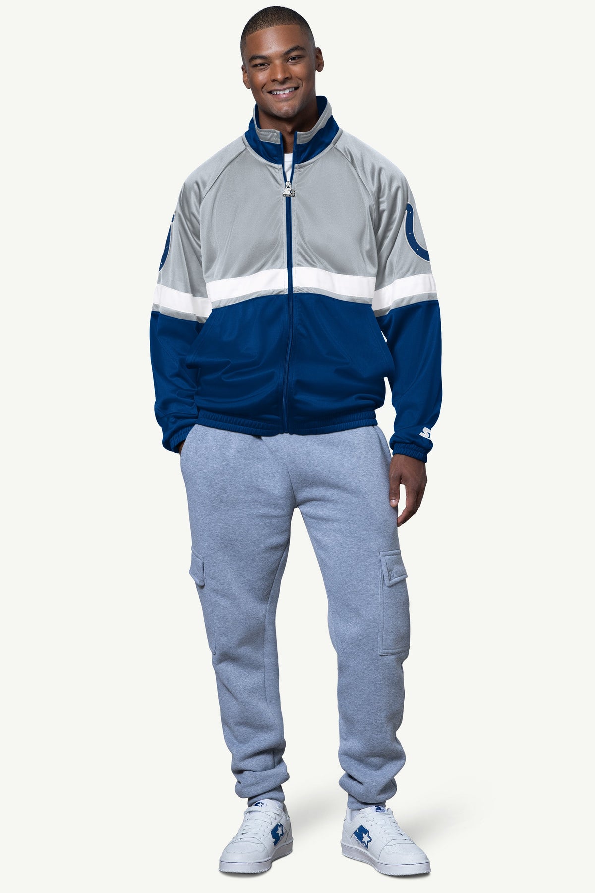 MENS INDIANAPOLIS COLTS VETERAN TRACK JACKET  | Starter