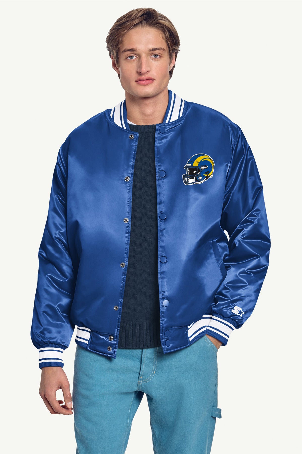MENS LOS ANGELES RAMS TEAM GRIT SWEATSHIRT Black | Starter