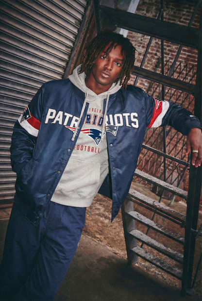 MENS NEW ENGLAND PATRIOTS 80's INSPIRED LONG SLEEVE T SHIRT Red | Starter