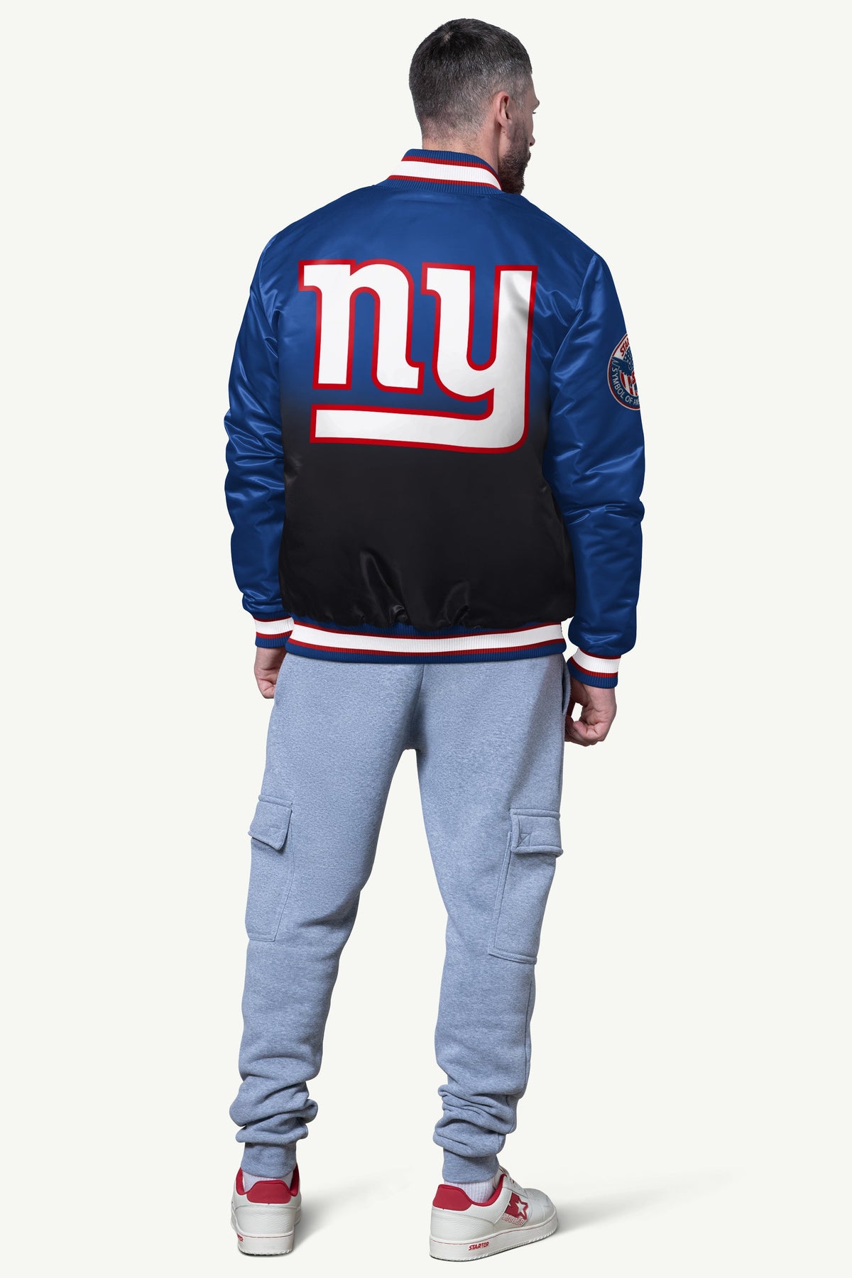 MENS NEW YORK GIANTS SWEATSHIRT Heather Grey | Starter