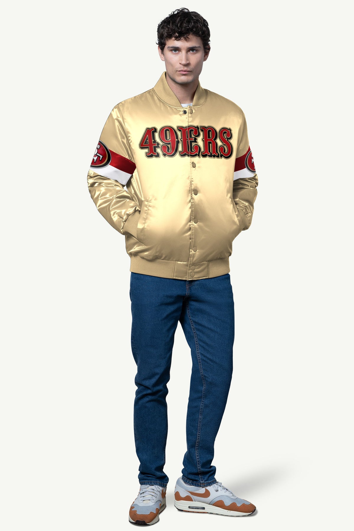 MENS SAN FRANCISCO 49ERS SIGNAL COLLAR PULLOVER  | Starter
