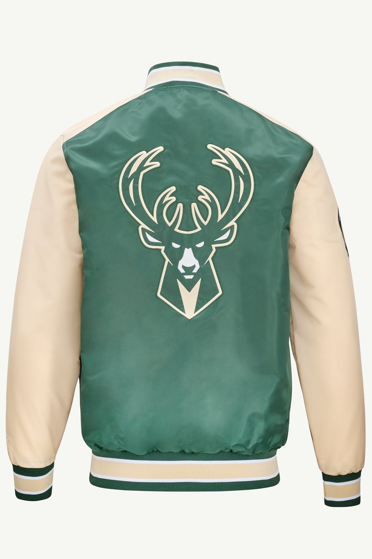 MENS MILWAUKEE BUCKS SATIN VARSITY JACKET  | Starter