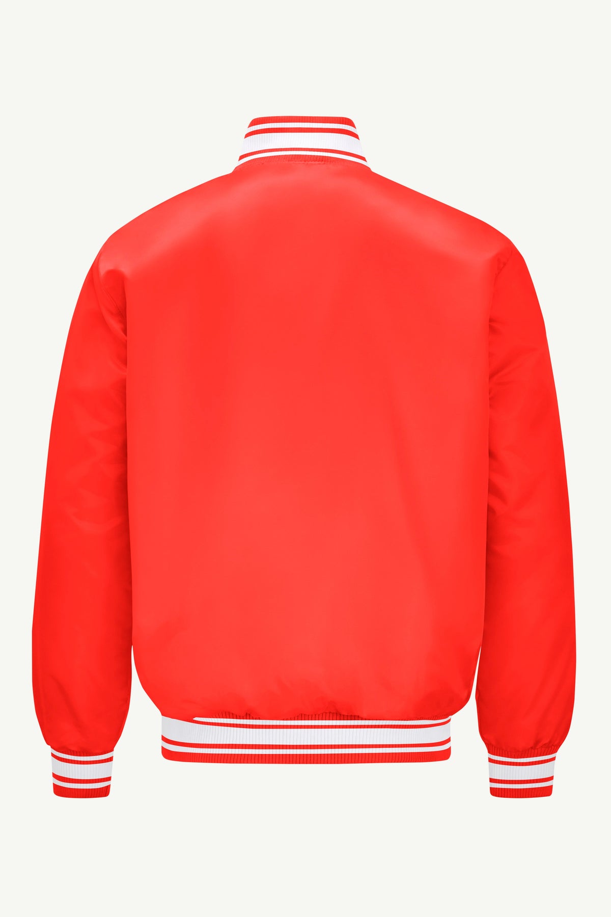 MENS TORONTO RAPTORS PRINTED GRAPHIC SATIN VARSITY JACKET Red | Starter