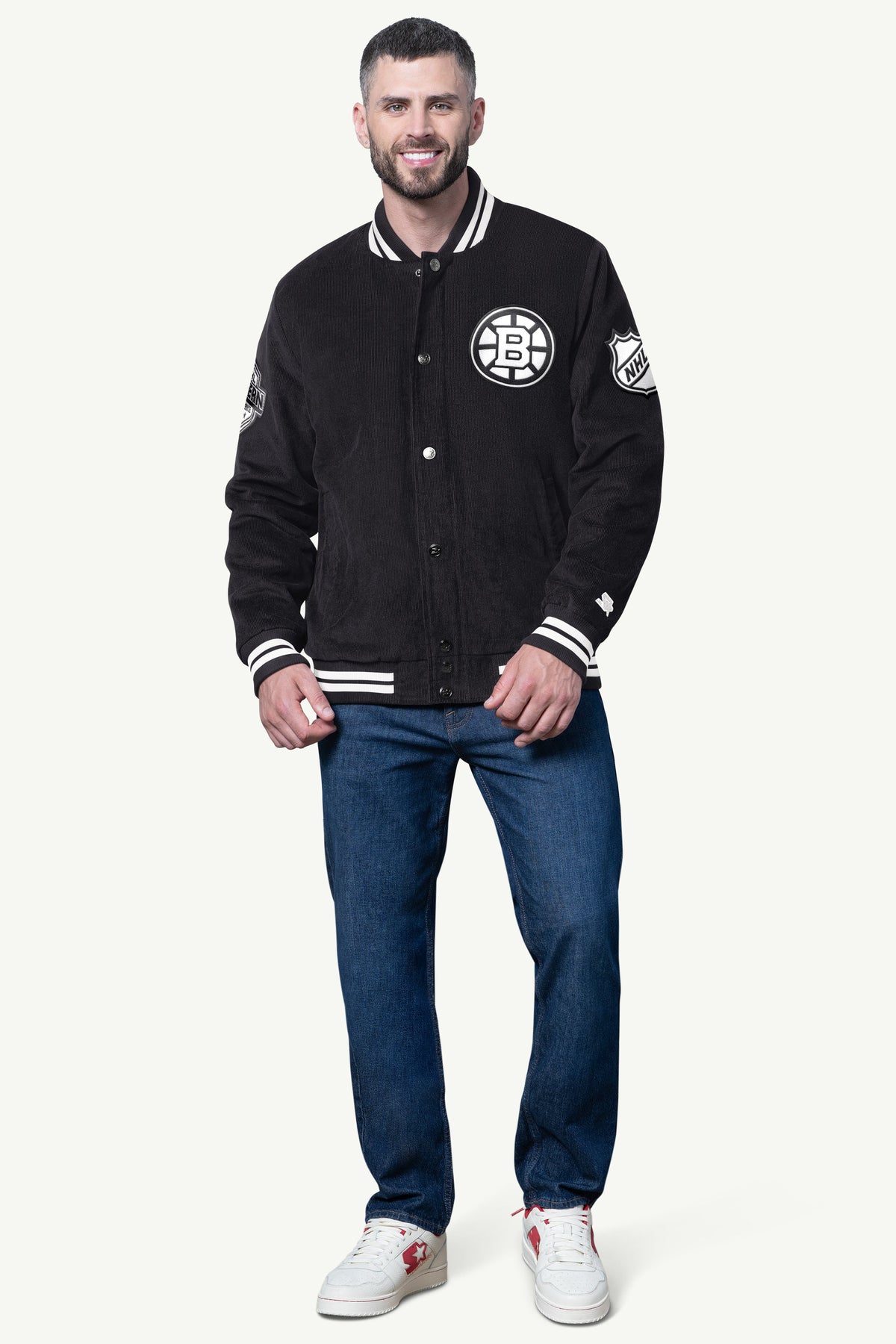MENS BOSTON BRUINS TAILSWEEP LONG SLEEVE T SHIRT Black | Starter