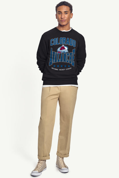 MENS COLORADO AVALANCHE TAILSWEEP SWEATSHIRT White | Starter