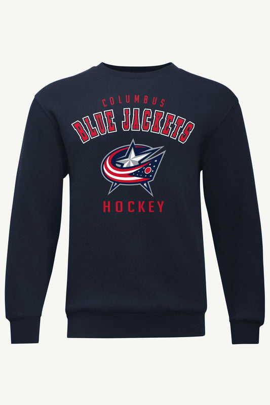 MENS COLUMBUS BLUE JACKETS TAILSWEEP SWEATSHIRT Heather Grey | Starter