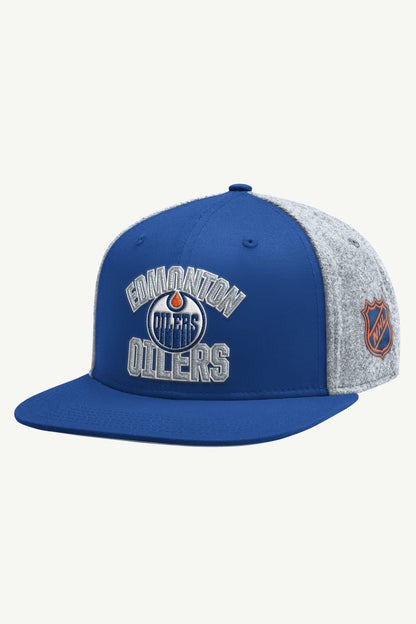 MENS EDMONTON OILERS TAILSWEEP LONG SLEEVE T SHIRT White | Starter