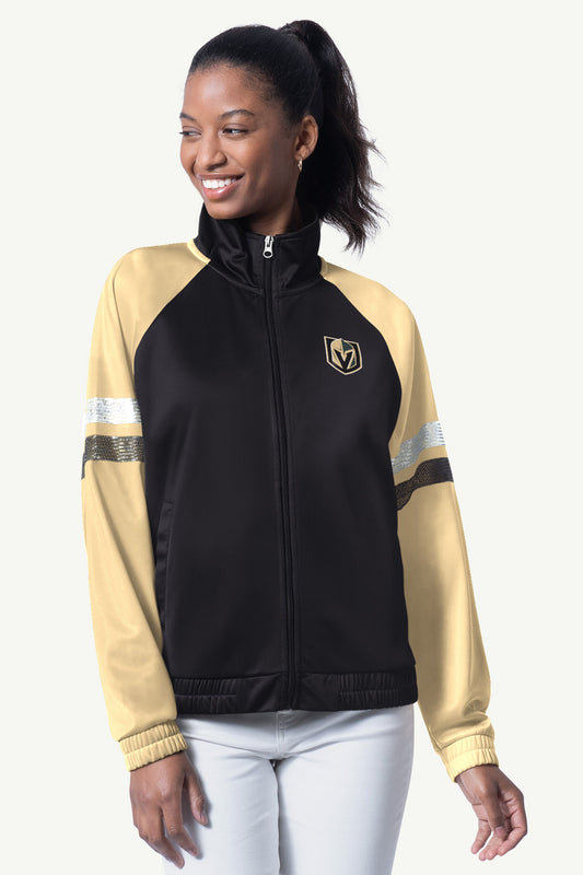 MENS LAS VEGAS GOLDEN KNIGHTS TAILSWEEP LONG SLEEVE T SHIRT Heather Grey | Starter