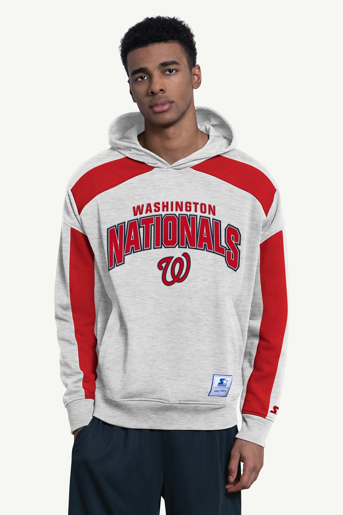 MENS WASHINGTON NATIONALS CENTER SQUEEZE SWEATSHIRT Navy | Starter