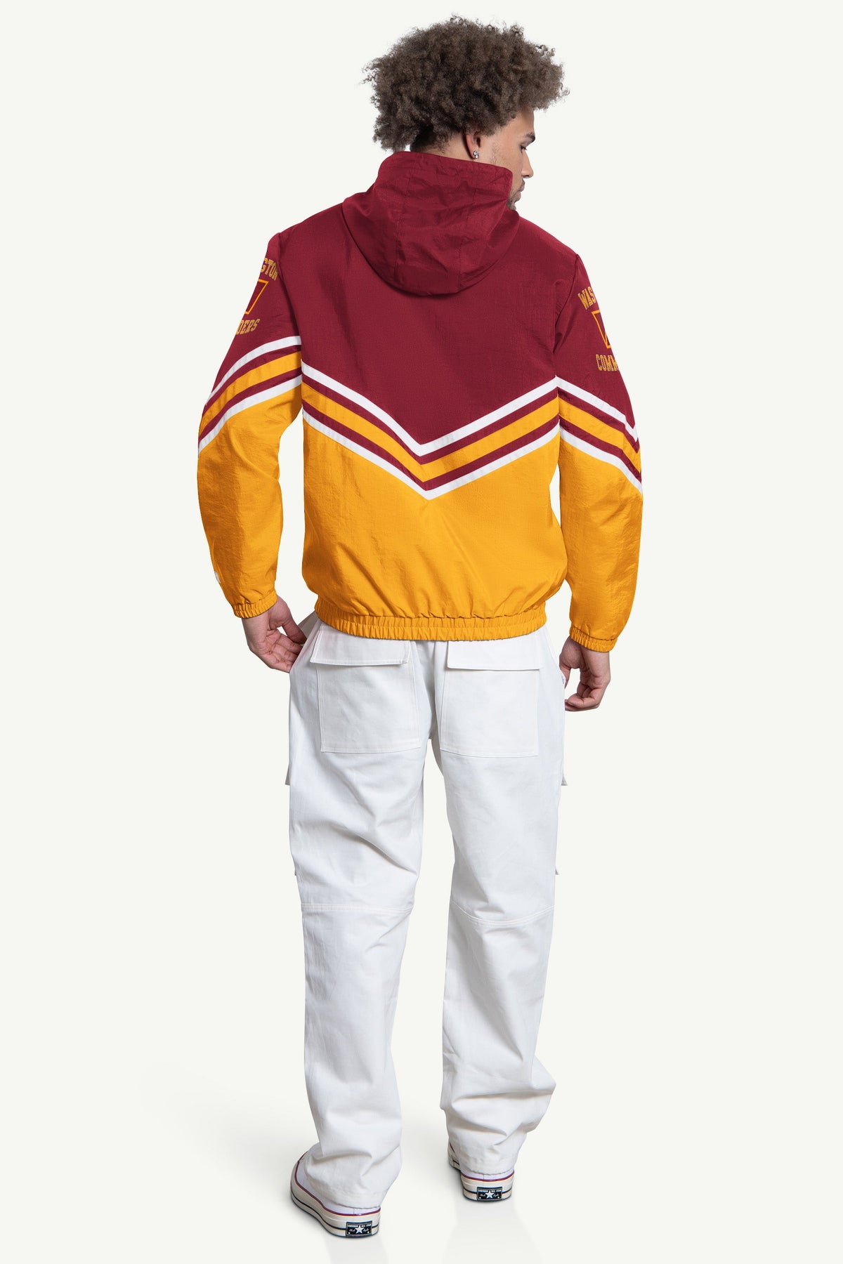 MENS WASHINGTON COMMANDERS TRIPLE OPTION SATIN VARSITY JACKET  | Starter