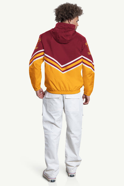 MENS WASHINGTON COMMANDERS TRIPLE OPTION SATIN VARSITY JACKET  | Starter