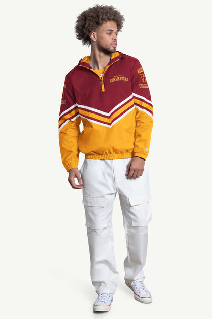 MENS WASHINGTON COMMANDERS TRIPLE OPTION SATIN VARSITY JACKET  | Starter