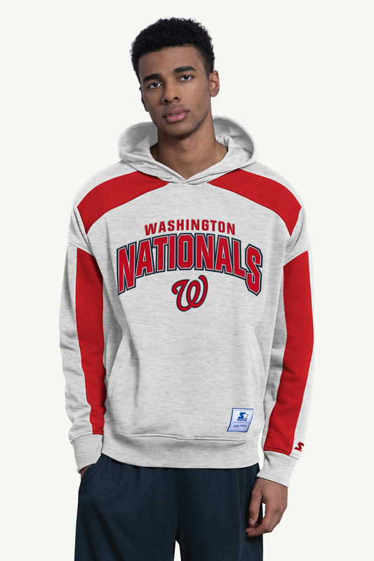 MENS WASHINGTON NATIONALS DISTRESSED COOPERSTOWN DIAMOND SHORT SLEEVE T SHIRT Vintage White | Starter