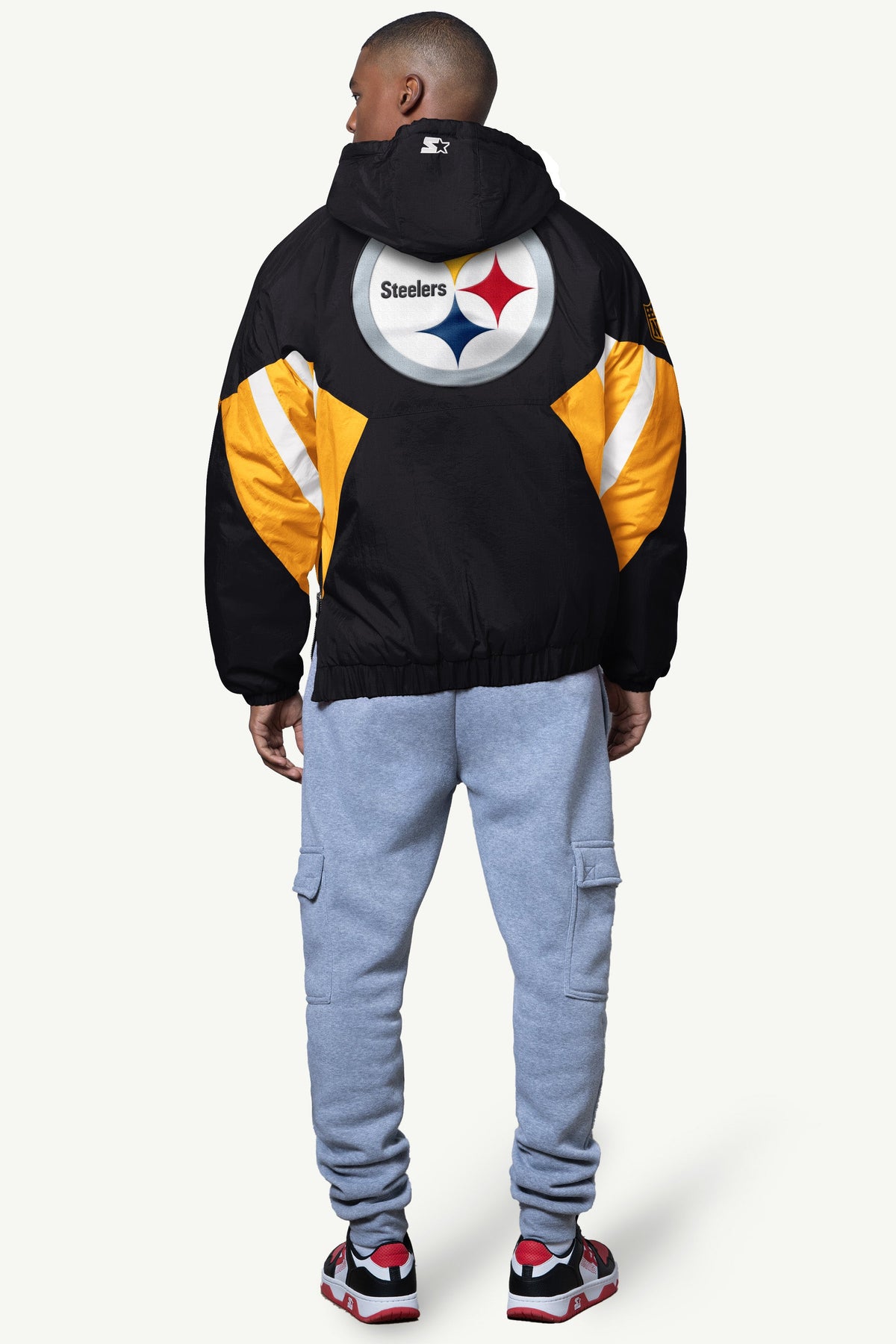 WOMENS PITTSBURGH STEELERS FINAL SCORE SATIN VARSITY JACKET  | Starter