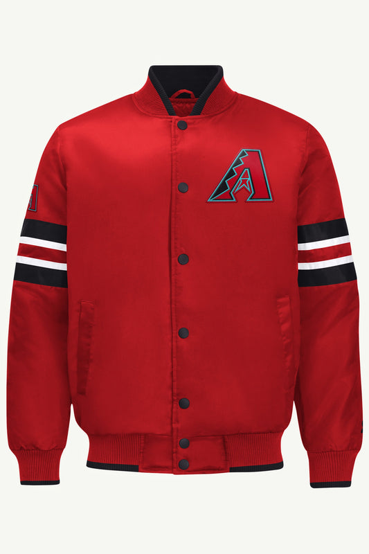 MENS ARIZONA DIAMONDBACKS SATIN VARSITY JACKET - Starter