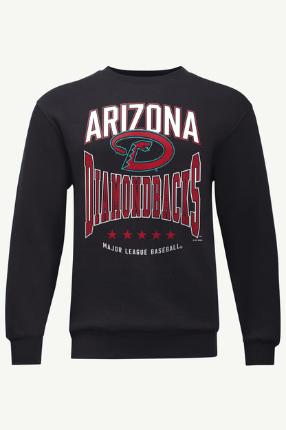 MENS ARIZONA DIAMONDBACKS CENTER SQUEEZE SWEATSHIRT - Black