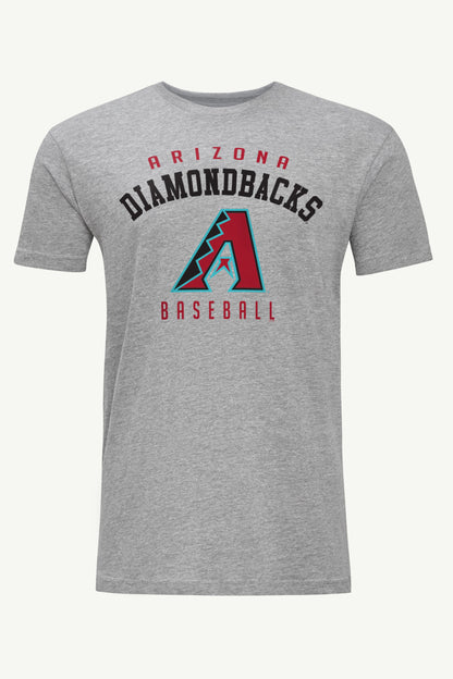 MENS ARIZONA DIAMONDBACKS TEAM T SHIRT - Heather Grey