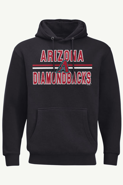 MENS ARIZONA DIAMONDBACKS MESH LOOK HOODIE - Black