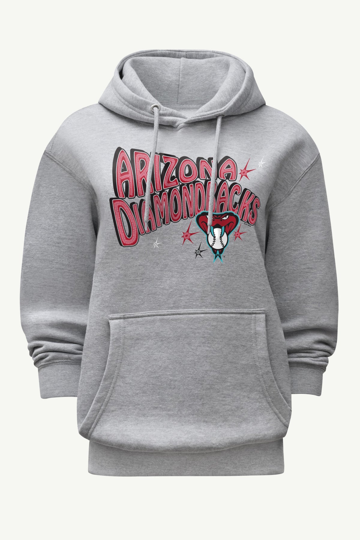 WOMENS ARIZONA DIAMONDBACKS FIREWORKS HOODIE - Heather Grey