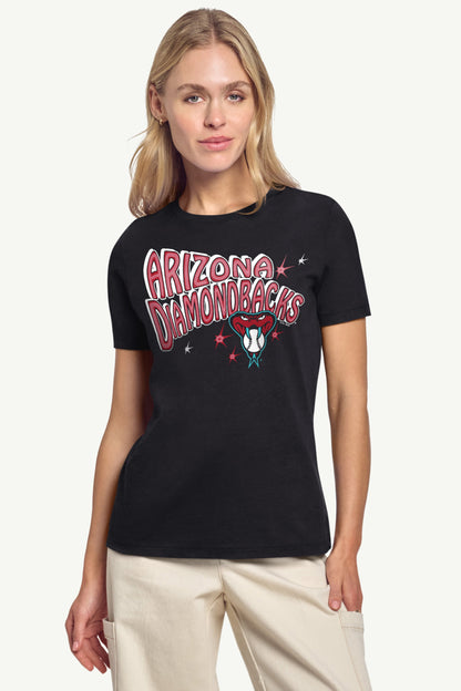 WOMENS ARIZONA DIAMONDBACKS FIREWORKS T SHIRT - Black