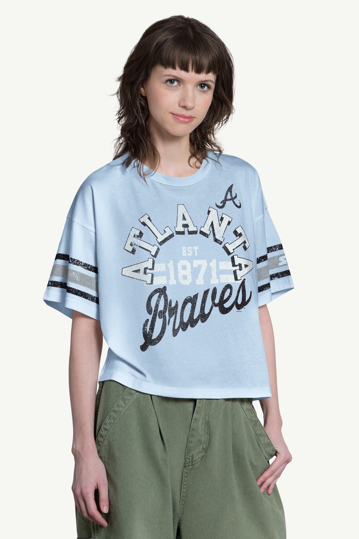 WOMENS ATLANTA BRAVES OFFENSE SHORT SLEEVE T SHIRT - Multi