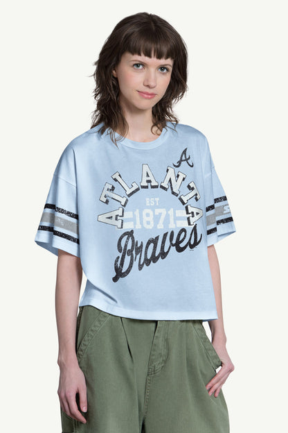 WOMENS ATLANTA BRAVES OFFENSE SHORT SLEEVE T SHIRT - Multi