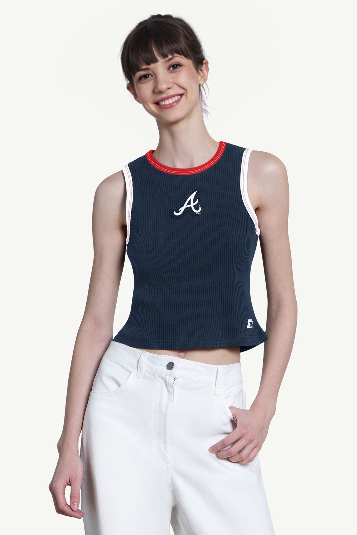 WOMENS ATLANTA BRAVES PLAY THE BALL CROP TANK - Multi
