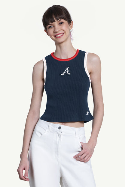 WOMENS ATLANTA BRAVES PLAY THE BALL CROP TANK - Multi