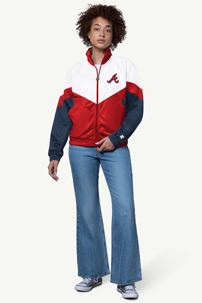 WOMENS ATLANTA BRAVES TEAMWORK TRACK JACKET - Starter