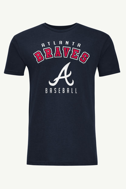 MENS ATLANTA BRAVES GRAPHIC T SHIRT - Navy